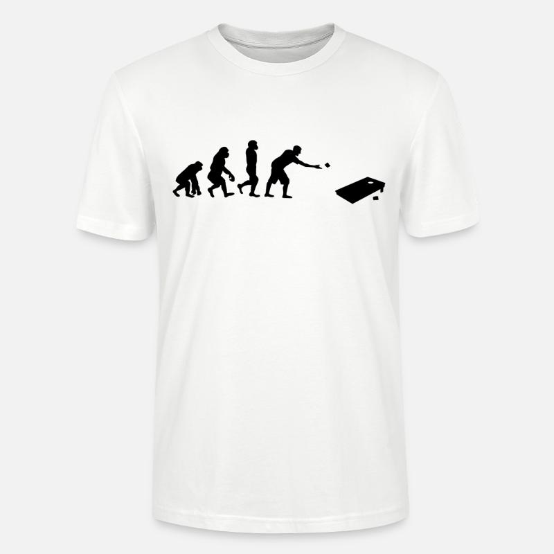 Cornhole Gift - Stanley/Stella CRAFTER Unisex Organic T-Shirt - white
