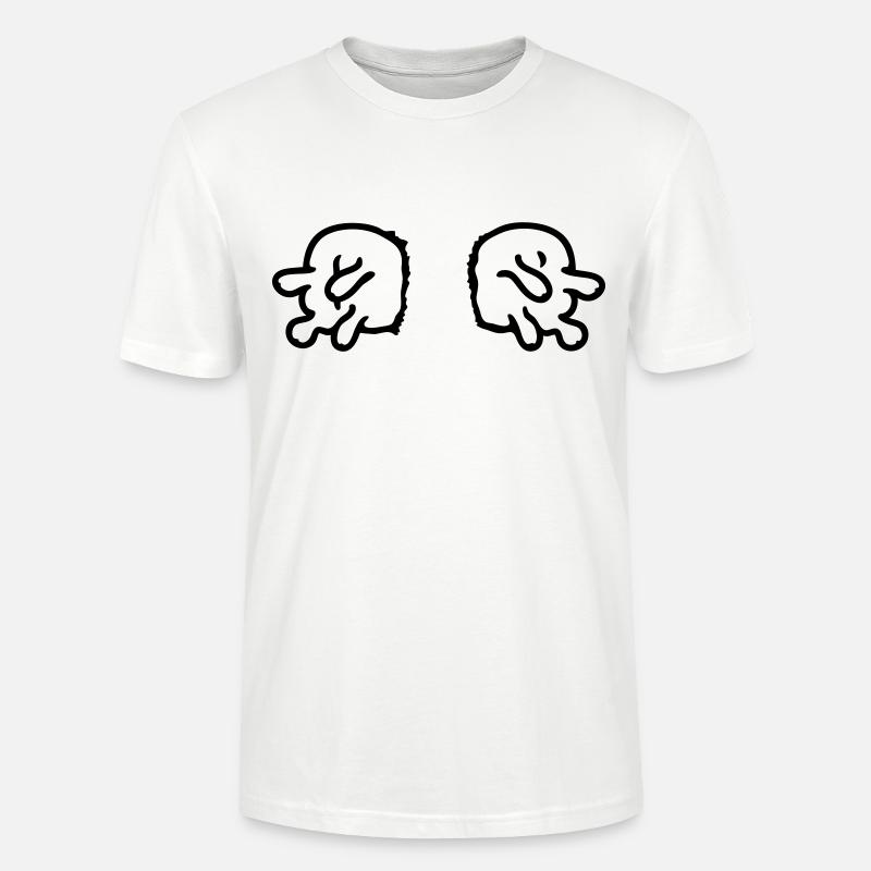 doppeltes Euter - line - Stanley/Stella Unisex Bio-T-Shirt CRAFTER - Weiß