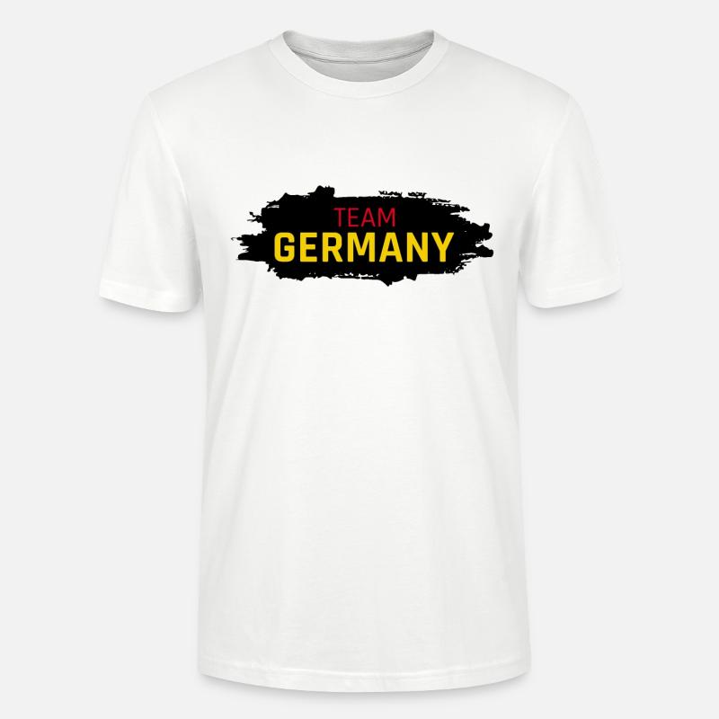 Team Germany Button - Stanley/Stella Unisex Bio-T-Shirt CRAFTER - Weiß
