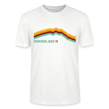 Marmolada Dolomiten Dolomiti 3343 Südtirol Wandern - Stanley/Stella Unisex Bio-T-Shirt CRAFTER - Weiß - Vorne - Alina (178cm) & Michal (187cm)