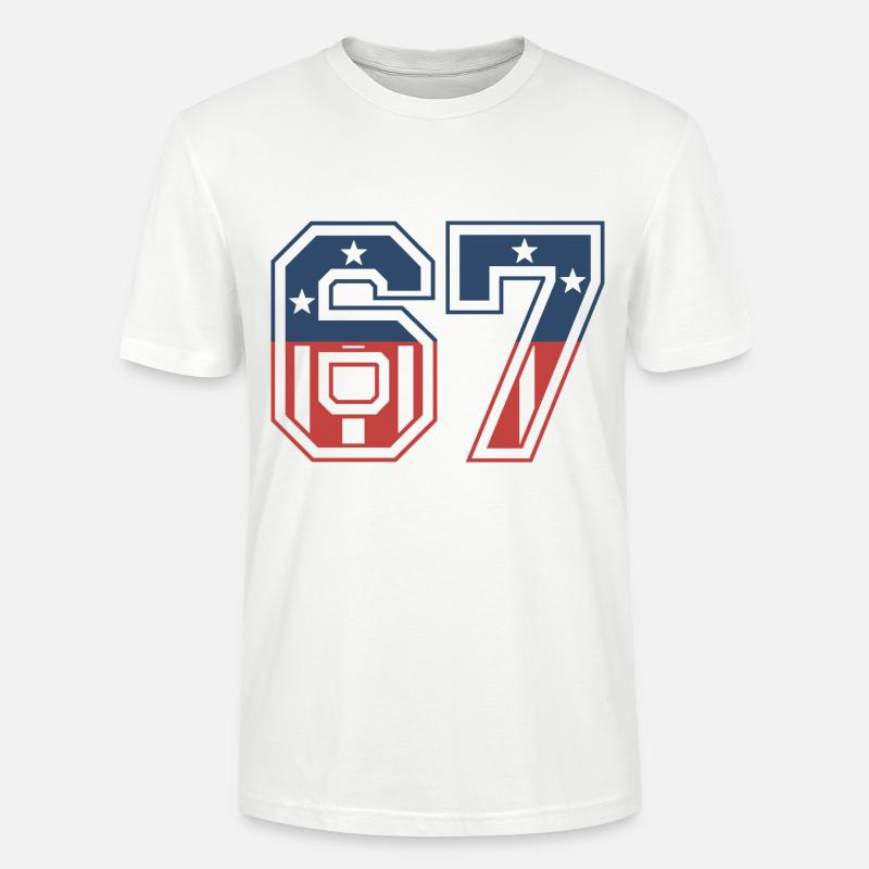 Nummer 67 USA - Stanley/Stella Unisex Bio-T-Shirt CRAFTER - Weiß