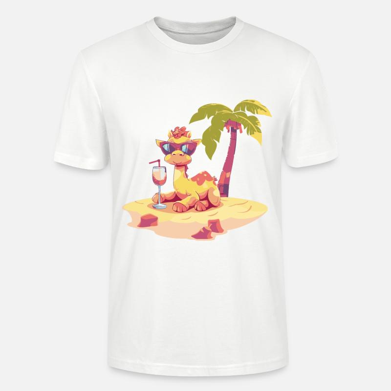 Kamel Sommer Strand Urlaub - Stanley/Stella Unisex Bio-T-Shirt CRAFTER - Weiß