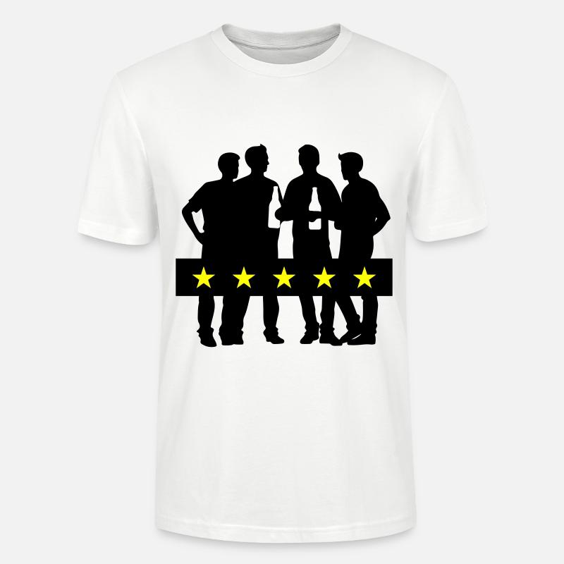 Enterrement de vie de garçon - T-shirt bio CRAFTER Stanley Stella Unisexe - blanc