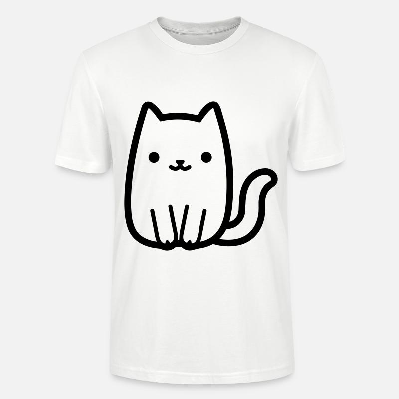 Katze - Stanley/Stella Unisex Bio-T-Shirt CRAFTER - Weiß