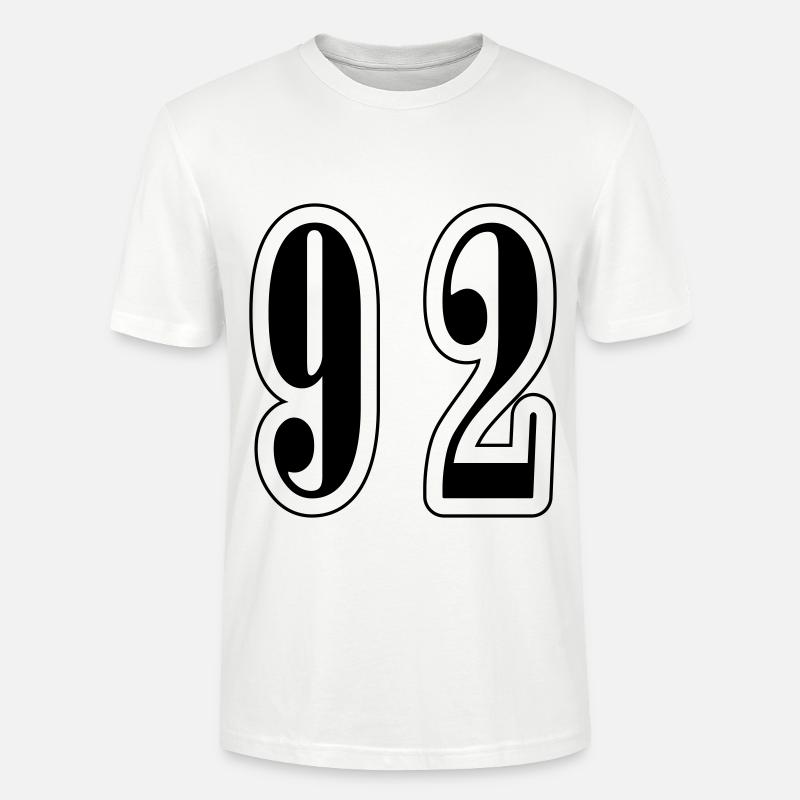92 Symbole numérique - T-shirt bio CRAFTER Stanley Stella Unisexe - blanc