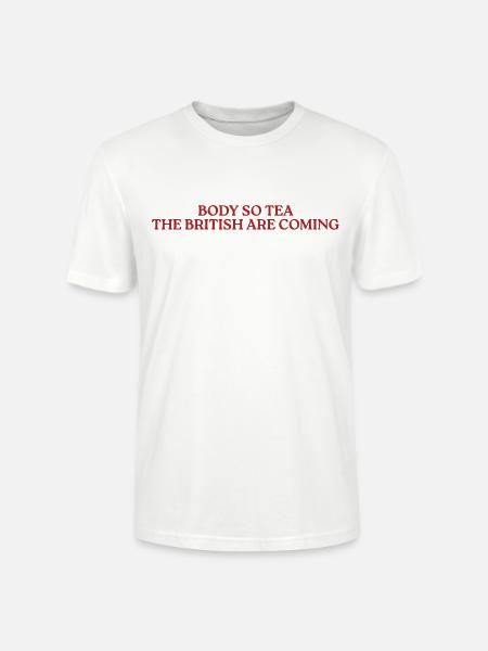 Body So Tea British Humor - Stanley/Stella Unisex Bio-T-Shirt CRAFTER - Weiß