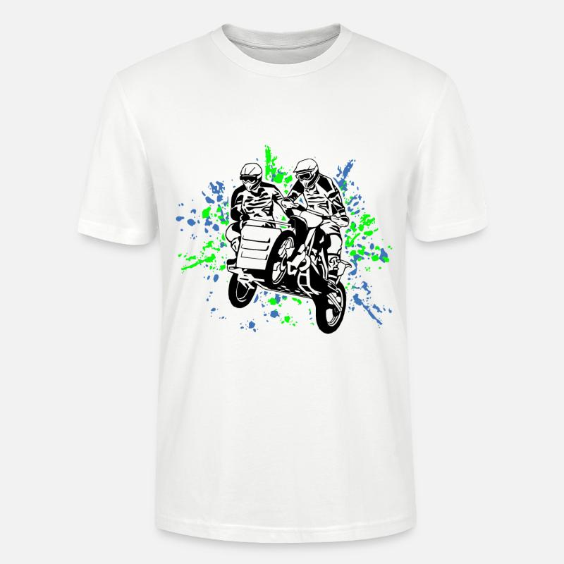 Sidecarcross - Stanley/Stella Unisex Bio-T-Shirt CRAFTER - Weiß