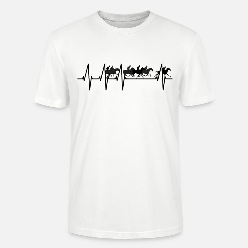 Pferderennen - Stanley/Stella Unisex Bio-T-Shirt CRAFTER - Weiß