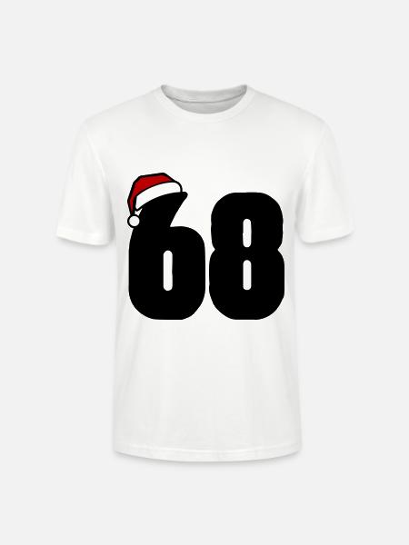 68 Numéro Noël - T-shirt bio CRAFTER Stanley Stella Unisexe - blanc