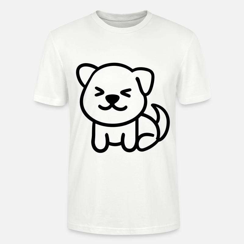 Chien - T-shirt bio CRAFTER Stanley Stella Unisexe - blanc