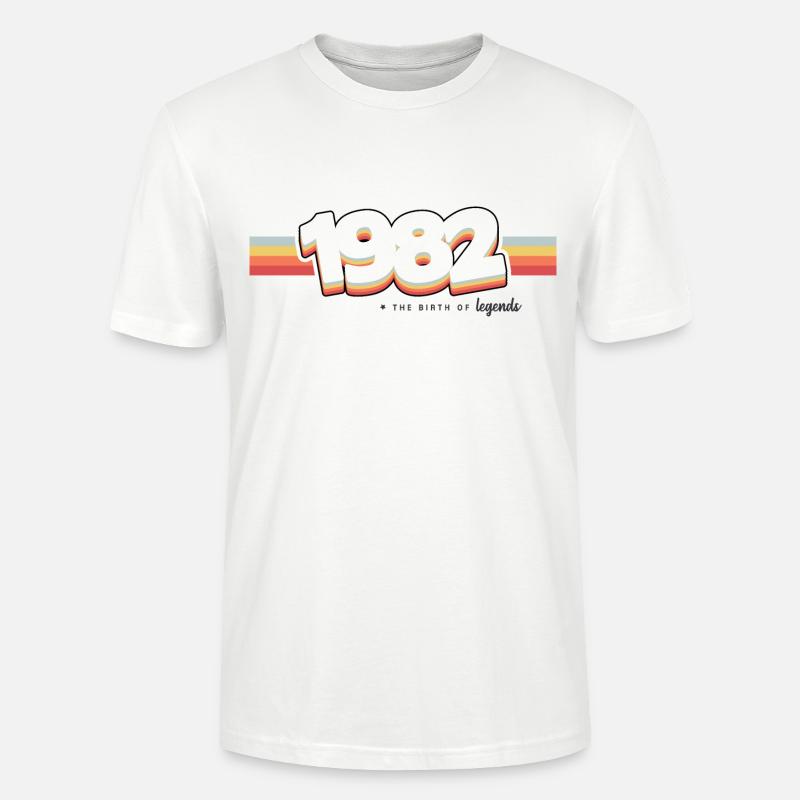 1982 Die Geburt der Legenden - Stanley/Stella Unisex Bio-T-Shirt CRAFTER - Weiß