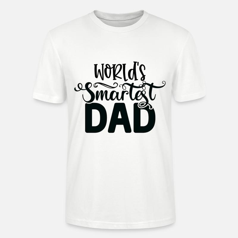 World's Smartest Dad - Stanley/Stella Unisex Bio-T-Shirt CRAFTER - Weiß