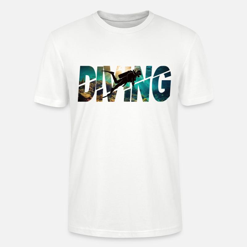 Diving Taucher - Stanley/Stella Unisex Bio-T-Shirt CRAFTER - Weiß