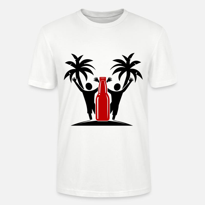 Drinking Beach Party - Stanley/Stella Unisex Bio-T-Shirt CRAFTER - Weiß