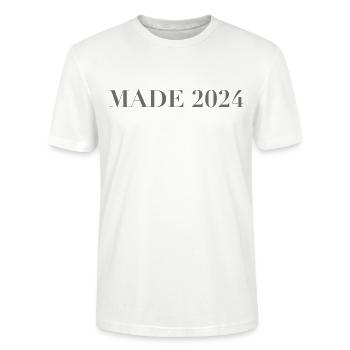 MADE 24 - Stanley/Stella CRAFTER Unisex Organic T-Shirt - white - Front - Alina (178cm) & Michal (187cm)