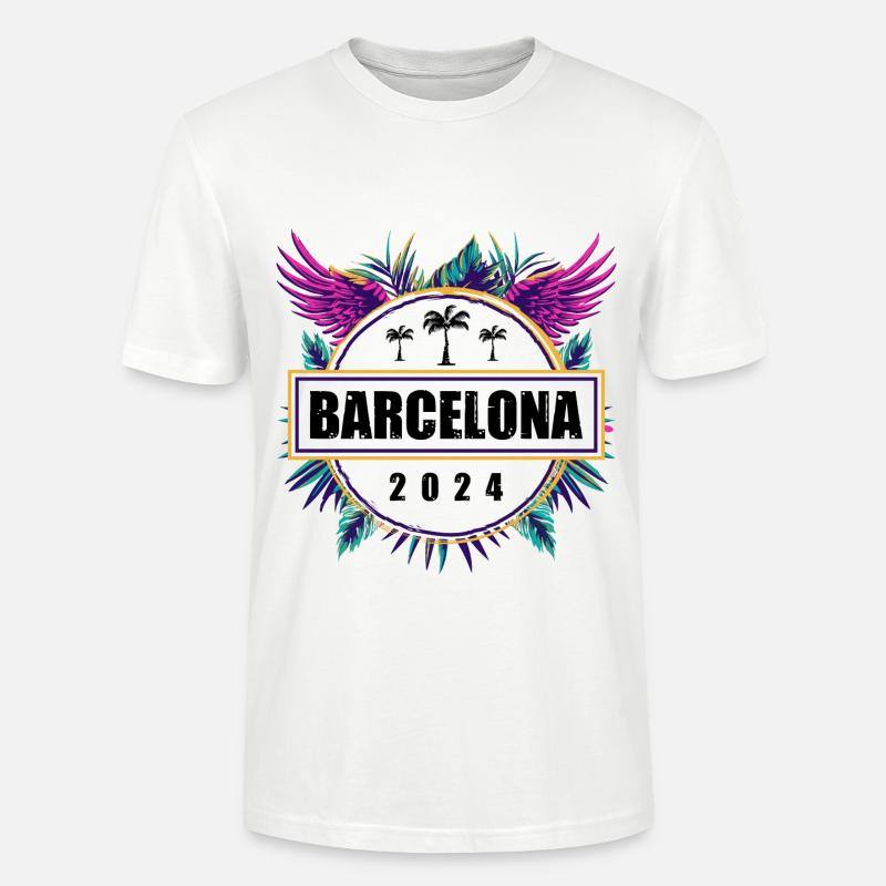L’équipe de Barcelone 2024 - T-shirt bio CRAFTER Stanley Stella Unisexe - blanc