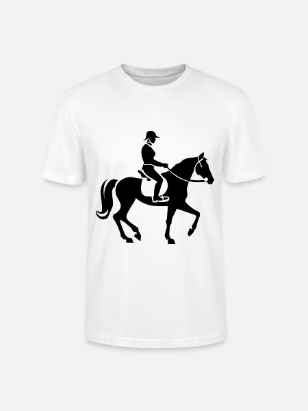 Reiter Pferd Reiter - Stanley/Stella Unisex Bio-T-Shirt CRAFTER - Weiß