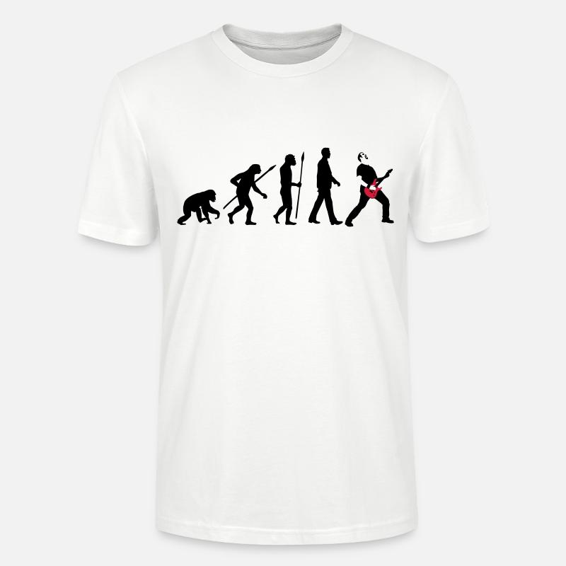 evolution_rocks_032012_a_2c - Stanley/Stella CRAFTER Unisex Organic T-Shirt - white