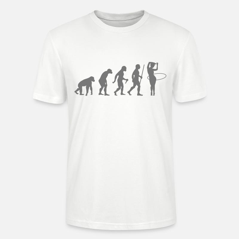 Evolution Hula Hoop - Stanley/Stella Unisex Bio-T-Shirt CRAFTER - Weiß