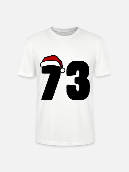 73 Numéro Noël - T-shirt bio CRAFTER Stanley Stella Unisexe - blanc