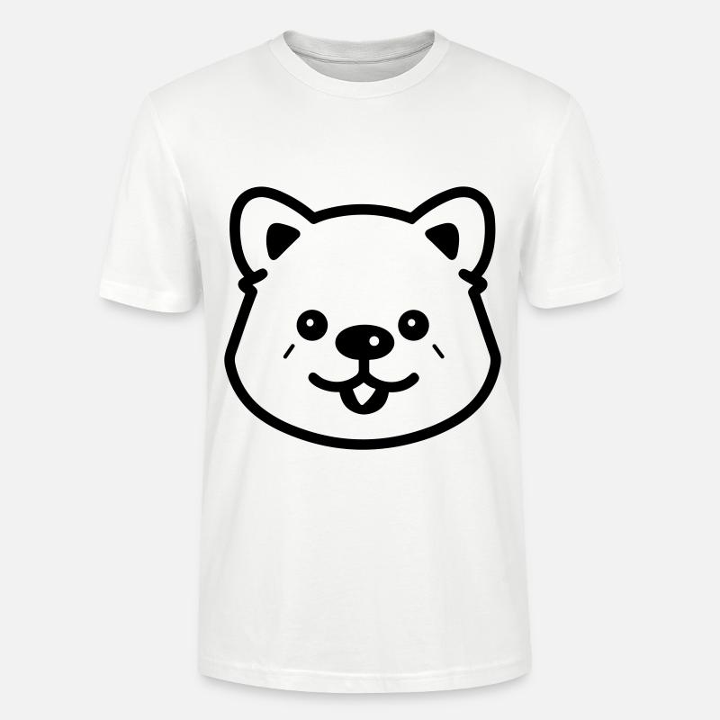 Chien - T-shirt bio CRAFTER Stanley Stella Unisexe - blanc