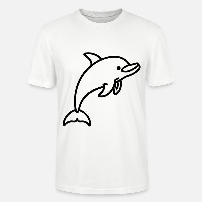 dauphin - T-shirt bio CRAFTER Stanley Stella Unisexe - blanc