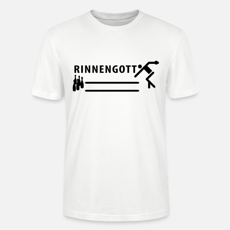 Kegeln - Rinnengott - T-shirt bio CRAFTER Stanley Stella Unisexe - blanc
