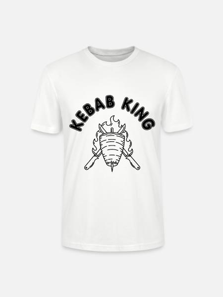 Kebabin kuningas Döner Kebab - Stanley/Stella CRAFTER unisex luomu-t-paita - valkoinen