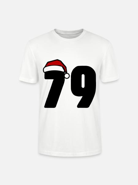 79 Number Christmas - Stanley/Stella CRAFTER Unisex Organic T-Shirt - white