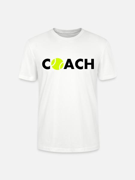 tennis coach - Stanley/Stella CRAFTER Unisex Organic T-Shirt - white