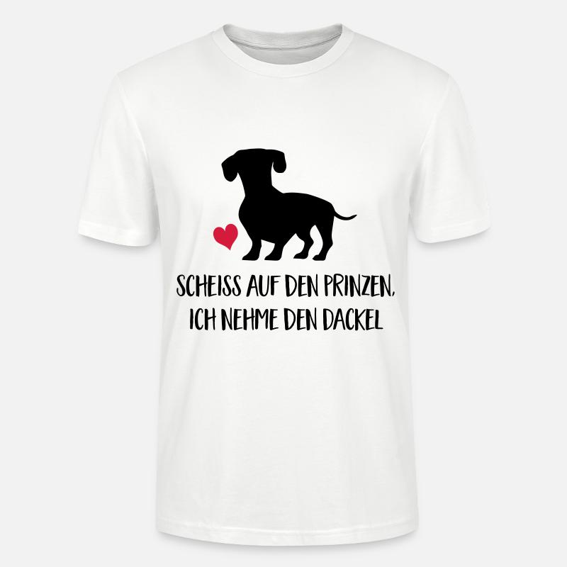 dackel - Stanley/Stella Unisex Bio-T-Shirt CRAFTER - Weiß