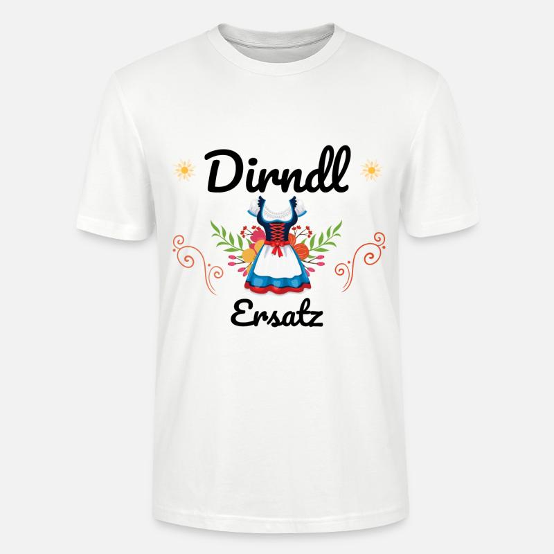 Dirndl Ersatz - Stanley/Stella Unisex Bio-T-Shirt CRAFTER - Weiß