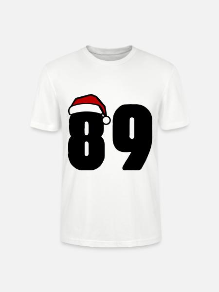 89 Numéro Noël - T-shirt bio CRAFTER Stanley Stella Unisexe - blanc