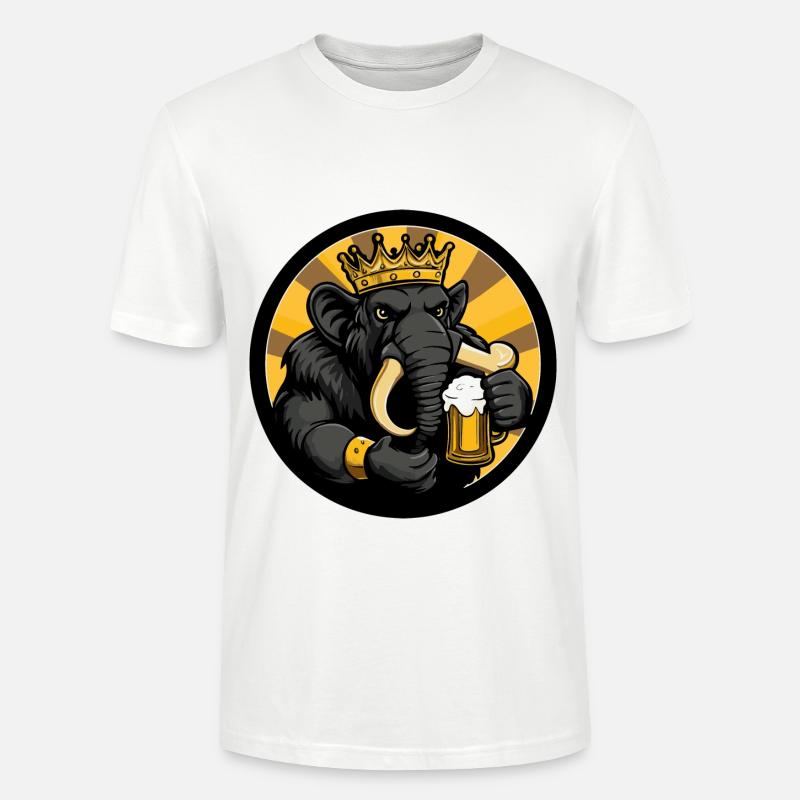 Mammut Bier Comic - Stanley/Stella Unisex Bio-T-Shirt CRAFTER - Weiß