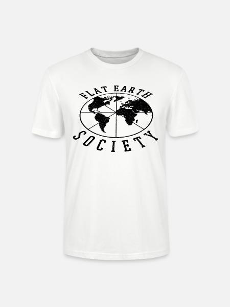 Flat Earth Society - Stanley/Stella Unisex Bio-T-Shirt CRAFTER - Weiß