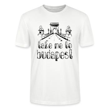 Budapest - Stanley/Stella Unisex Bio-T-Shirt CRAFTER - Weiß - Vorne - Alina (178cm) & Michal (187cm)