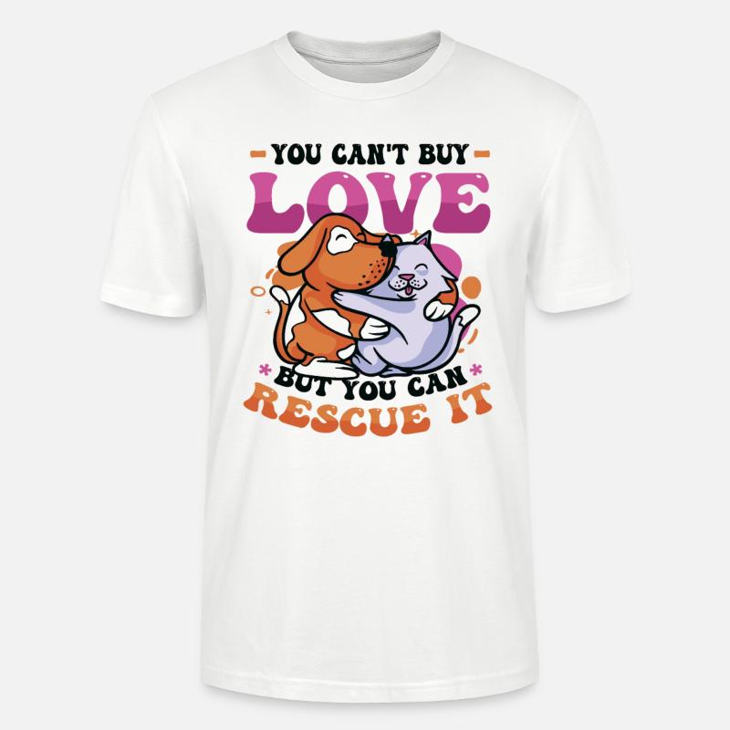 Love cannot be bought. - Stanley/Stella CRAFTER Unisex Organic T-Shirt - white