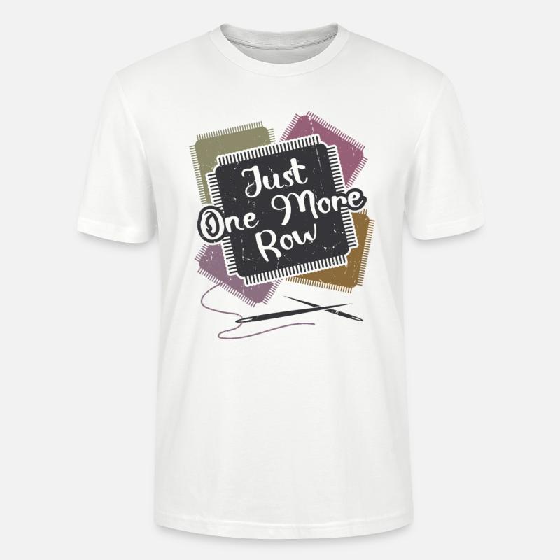 Seulement une rangée de crochet - T-shirt bio CRAFTER Stanley Stella Unisexe - blanc