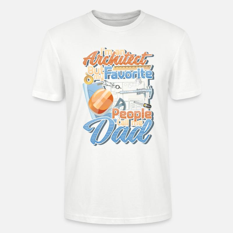 Je suis architecte - T-shirt bio CRAFTER Stanley Stella Unisexe - blanc