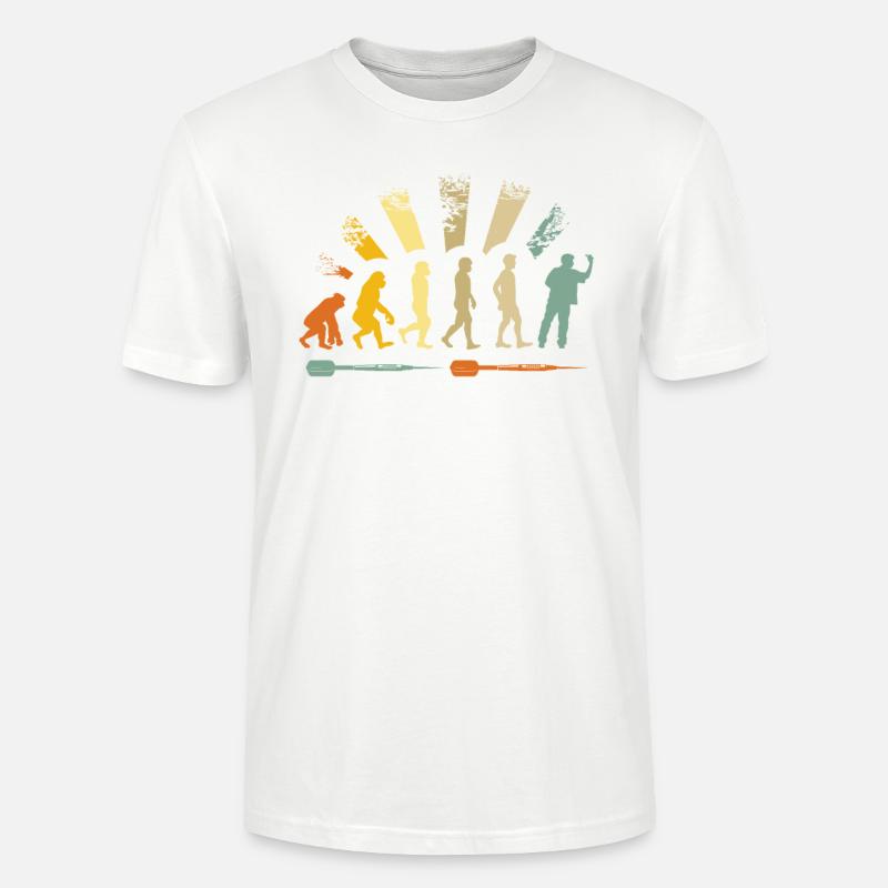 Darts Player Evolution Dartboard - T-shirt bio CRAFTER Stanley Stella Unisexe - blanc