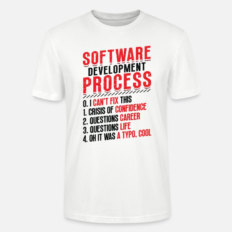 Software-Entwicklungsprozess, Programmierung - Stanley/Stella Unisex Bio-T-Shirt CRAFTER - Weiß