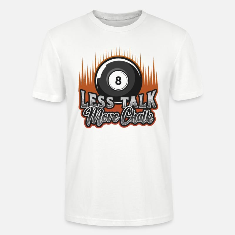 Moins parler, plus de craie - T-shirt bio CRAFTER Stanley Stella Unisexe - blanc