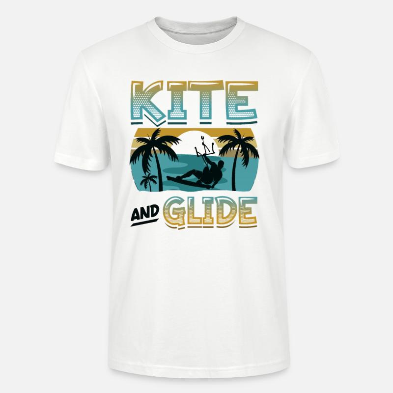 Kite And Glide, Kitesurfing - Stanley/Stella Unisex Bio-T-Shirt CRAFTER - Weiß