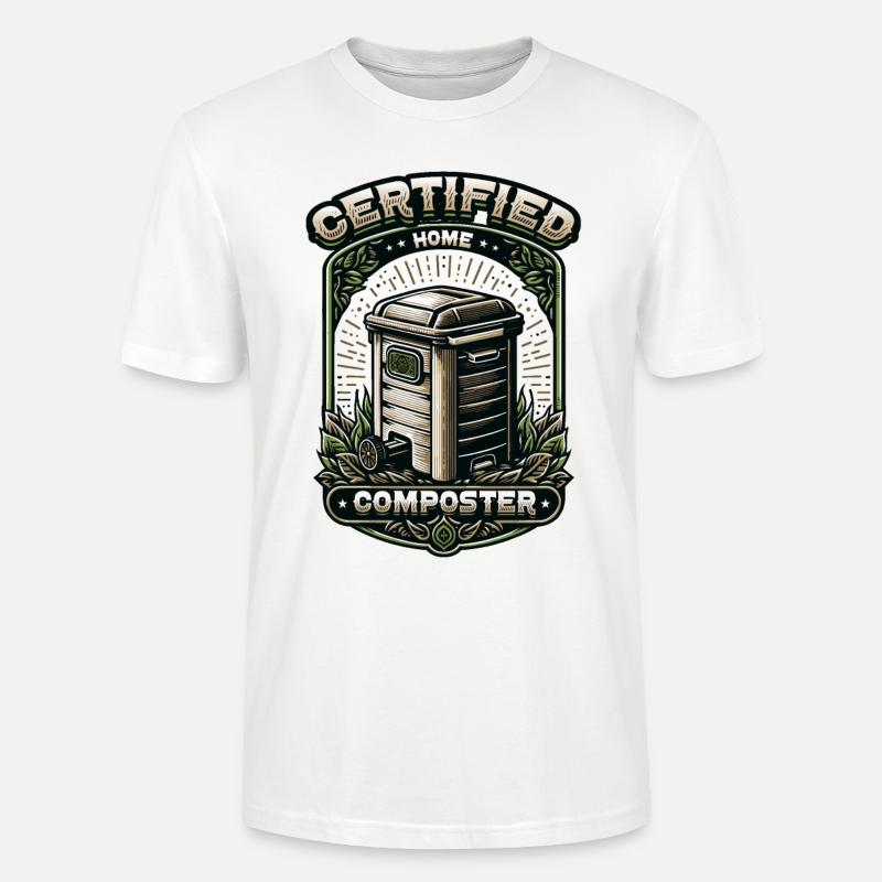 Composting Enthusiast Vermiculture Kompostierung - Stanley/Stella Unisex Bio-T-Shirt CRAFTER - Weiß