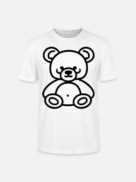 Teddy Bear - Stanley/Stella CRAFTER Unisex Organic T-Shirt - white