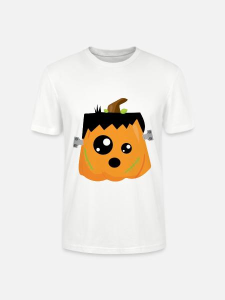 citrouille - T-shirt bio CRAFTER Stanley Stella Unisexe - blanc