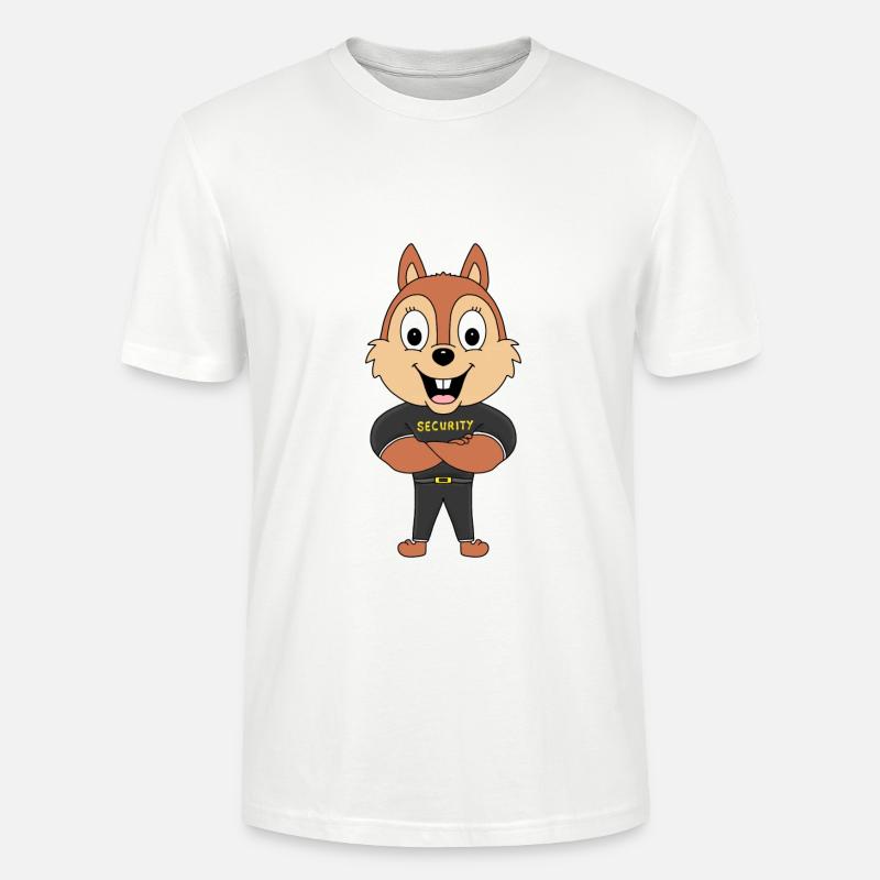 EICHHÖRNCHEN - SECURITY - TIER - TIERISCH - Stanley/Stella Unisex Bio-T-Shirt CRAFTER - Weiß