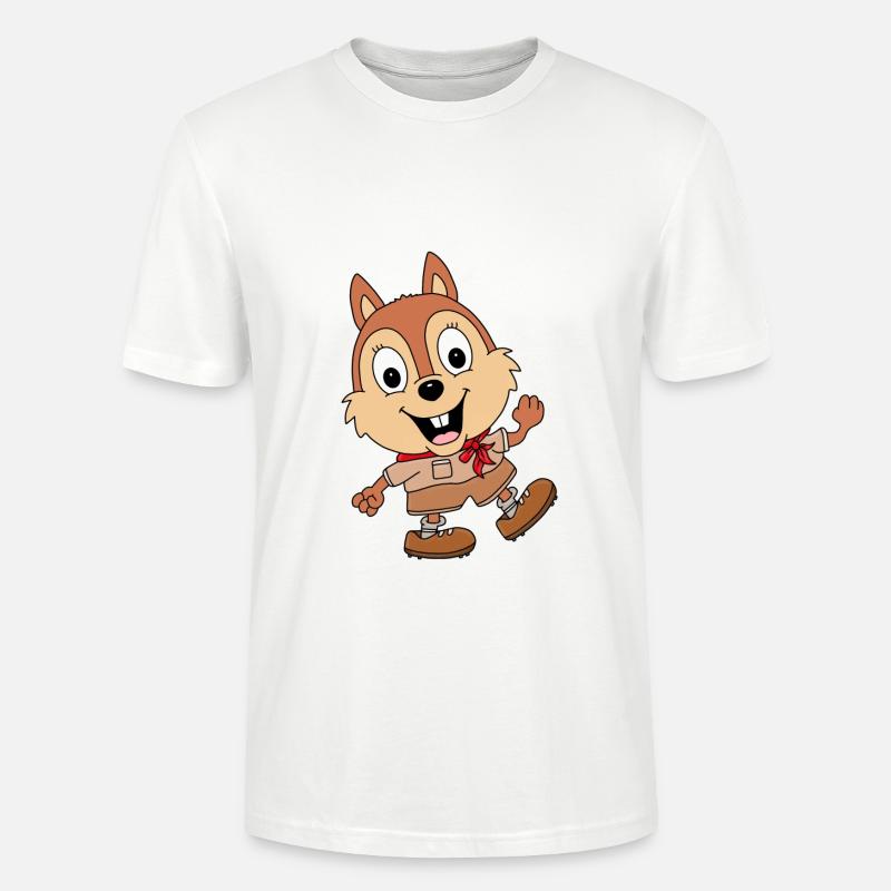 WANDERN - EICHHÖRNCHEN - BERGE - TIER - Stanley/Stella Unisex Bio-T-Shirt CRAFTER - Weiß