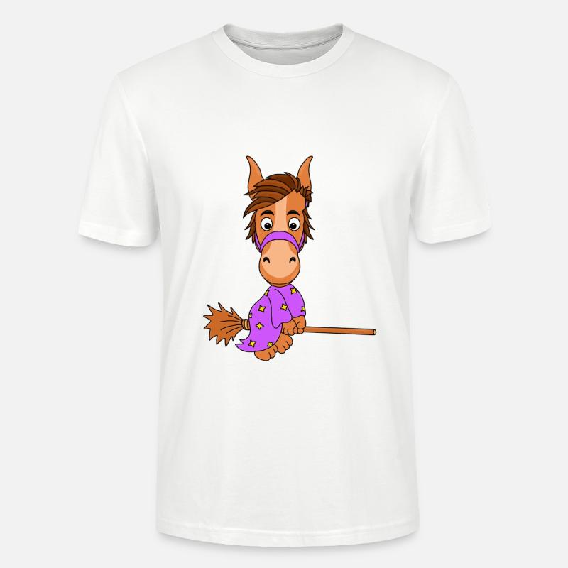 PFERD - HEXE - PONY - Stanley/Stella Unisex Bio-T-Shirt CRAFTER - Weiß