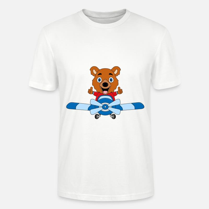 PILOT - BÄR - Stanley/Stella Unisex Bio-T-Shirt CRAFTER - Weiß